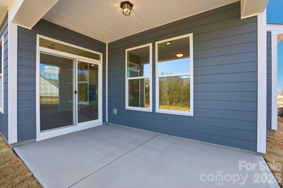 Exterior details and patio area of a home in Founders Landing | 55+ Community, Gastonia (Image 3).