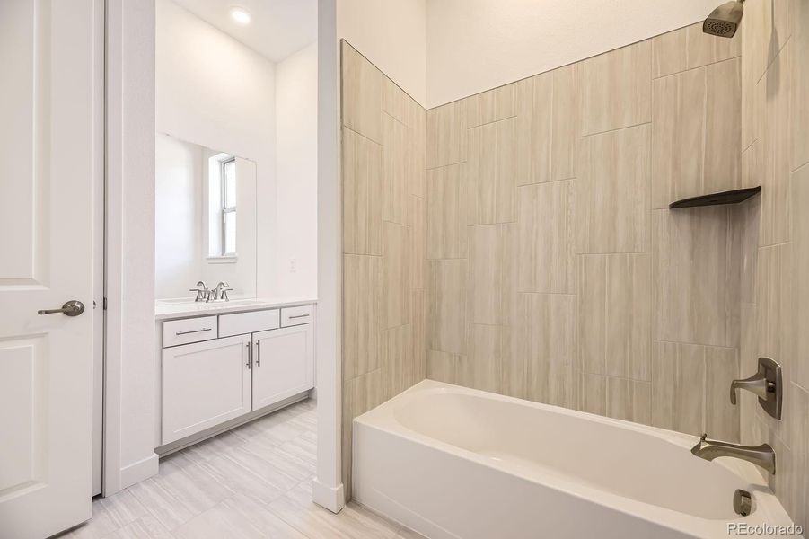 Furnished interior view inside a new home in Red Rocks Ranch: The Grand Collection, Morrison (Image 3).