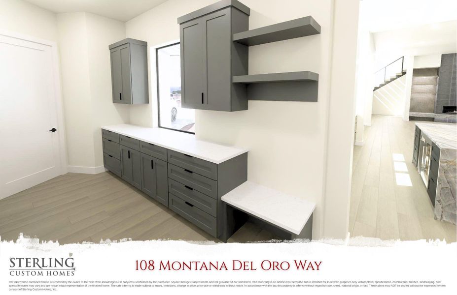 drop zone as you enter home from garage.