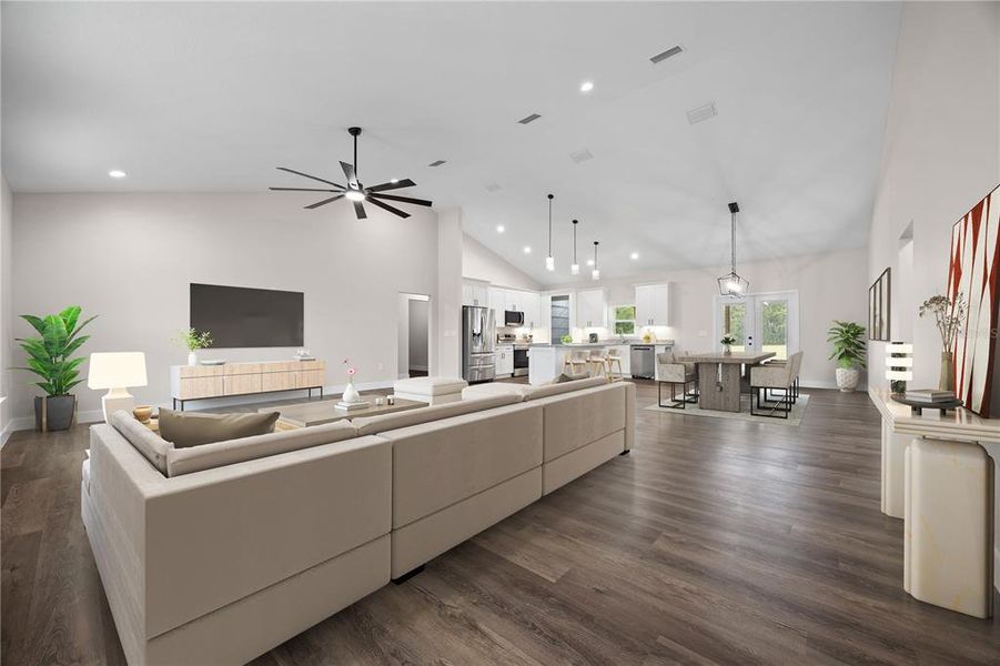 Furnished interior view inside a new home in , Lake City (Image 9).