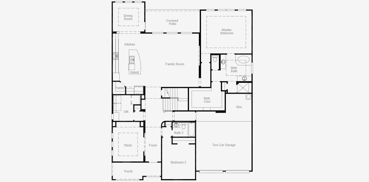 2D floor plan layout of this home in South Pointe, Mansfield, TX (Image 4). 2D floor plan layout of this home in South Pointe, Mansfield, TX (Image 4).