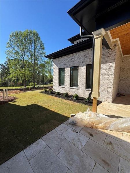 Exterior details and patio area of a home in , Buford (Image 20).