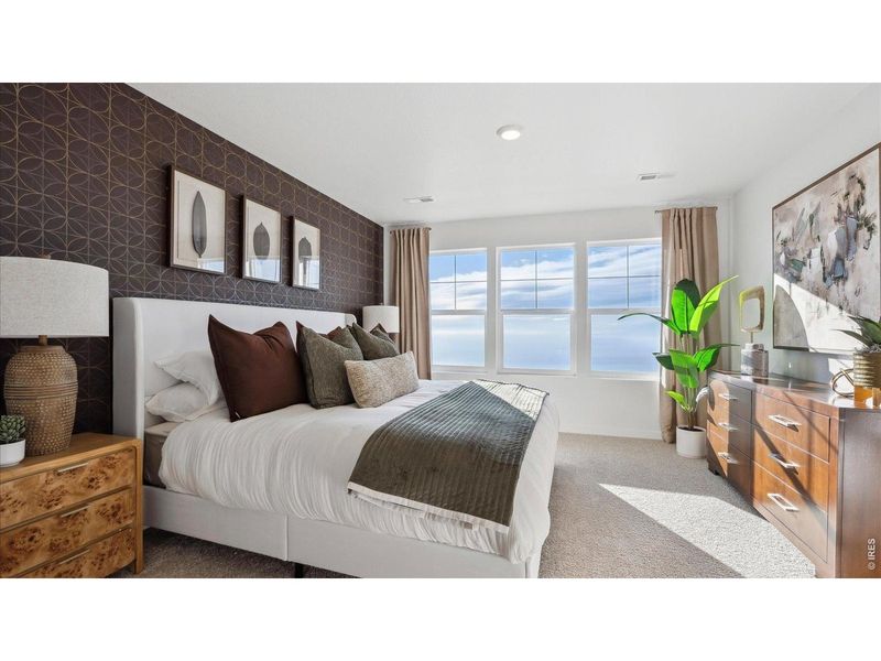 Furnished interior view inside a new home in Villas at Vantage, Berthoud (Image 21).