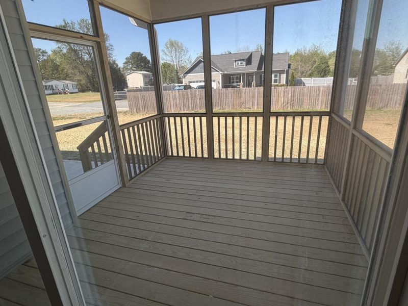 Exterior details and patio area of a home in Black Forest Pointe, Benson (Image 2).