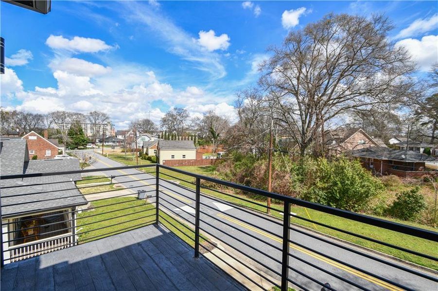 Exterior details and patio area of a home in , Atlanta (Image 36).