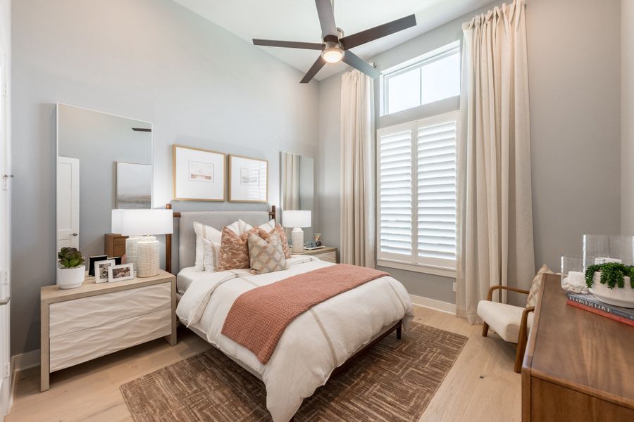 Representative furnished interior of a home built from the Woodbridge by Tri Pointe Homes in Bridgeland, Cypress (Image 42).