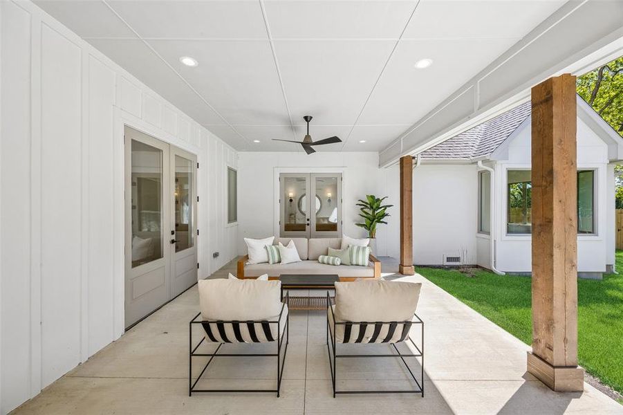 Exterior details and patio area of a home in , Dallas (Image 27). Exterior details and patio area of a home in , Dallas (Image 27).