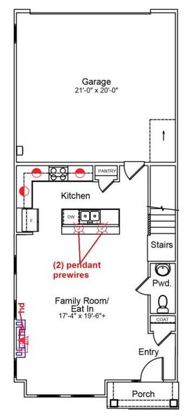 2D floor plan layout of this home in Six Oaks, Summerville, SC (Image 5).