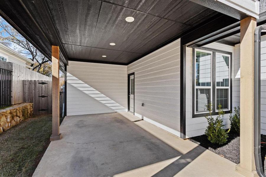 Exterior details and patio area of a home in , Denison (Image 23). Exterior details and patio area of a home in , Denison (Image 23).