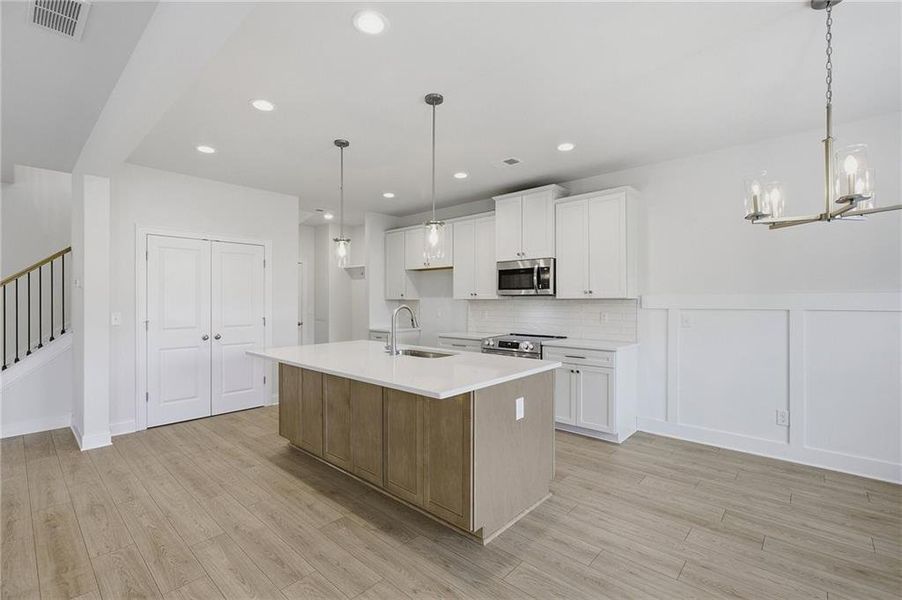 Furnished interior view inside a new home in , Marietta (Image 9).