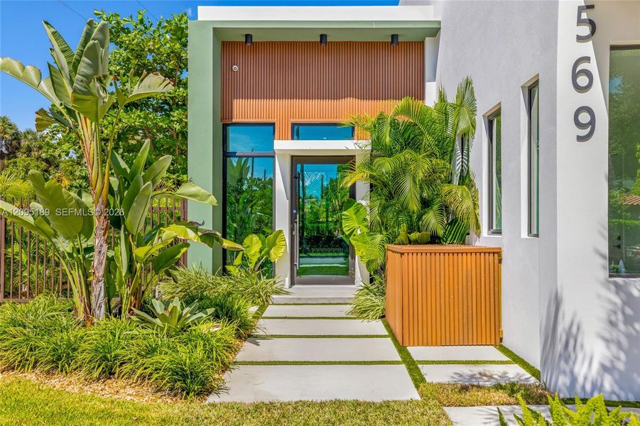 Exterior details and patio area of a home in , Miami (Image 32). Exterior details and patio area of a home in , Miami (Image 32).