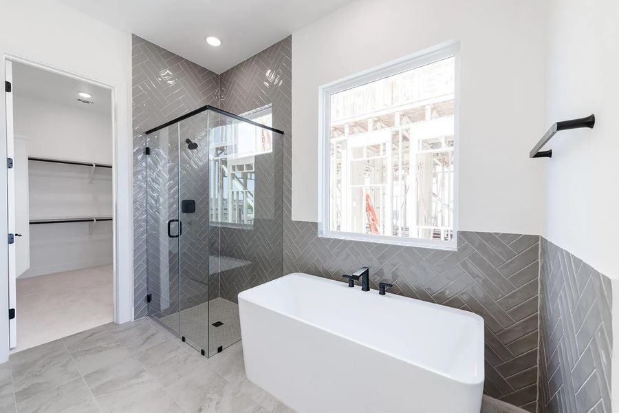 Furnished interior view inside a new home in Rough Hollow The District, Lakeway (Image 3). Furnished interior view inside a new home in Rough Hollow The District, Lakeway (Image 3).