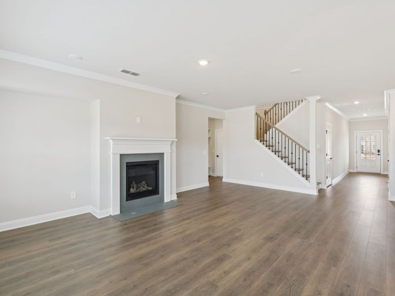 Spacious, unfurnished interior of a new home in Vines at Mill Creek - Estate Series, Braselton (Image 15). Spacious, unfurnished interior of a new home in Vines at Mill Creek - Estate Series, Braselton (Image 15).