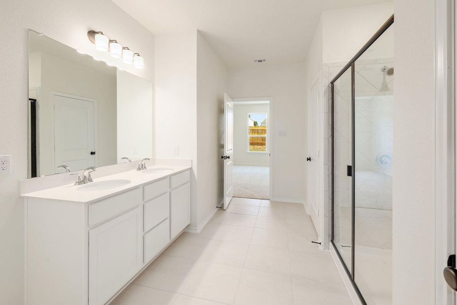 Furnished interior view inside a new home in River Bluff, Leander (Image 8).