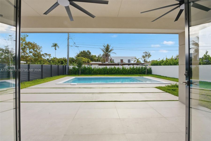 Exterior details and patio area of a home in , Miami (Image 3).