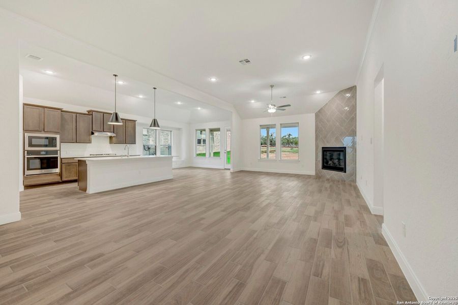 Spacious, unfurnished interior of a new home in Preserve at Annabelle Ranch, San Antonio (Image 43). Spacious, unfurnished interior of a new home in Preserve at Annabelle Ranch, San Antonio (Image 43).