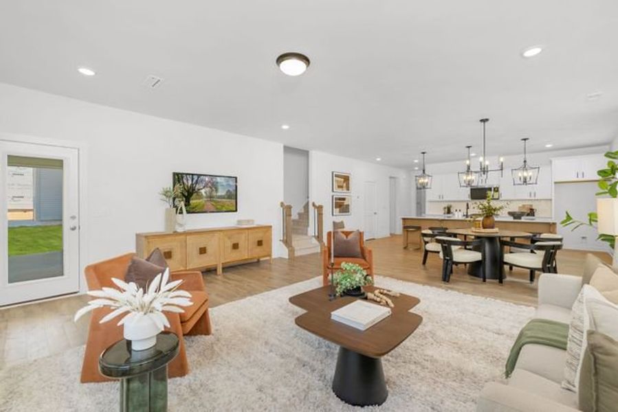 Representative furnished interior of a home built from the Wayne by True Homes in Beaver Creek, Statesville (Image 8).