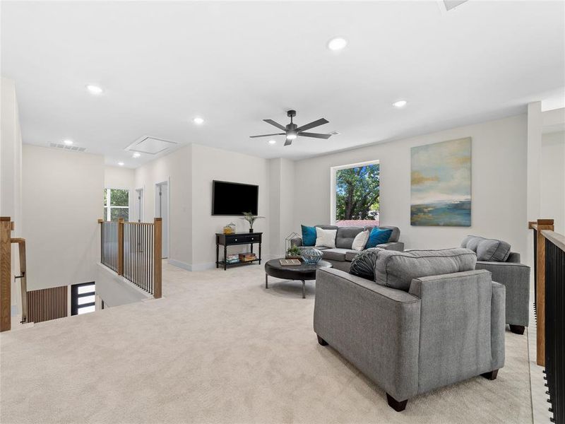 Furnished interior view inside a new home in , Dallas (Image 26).