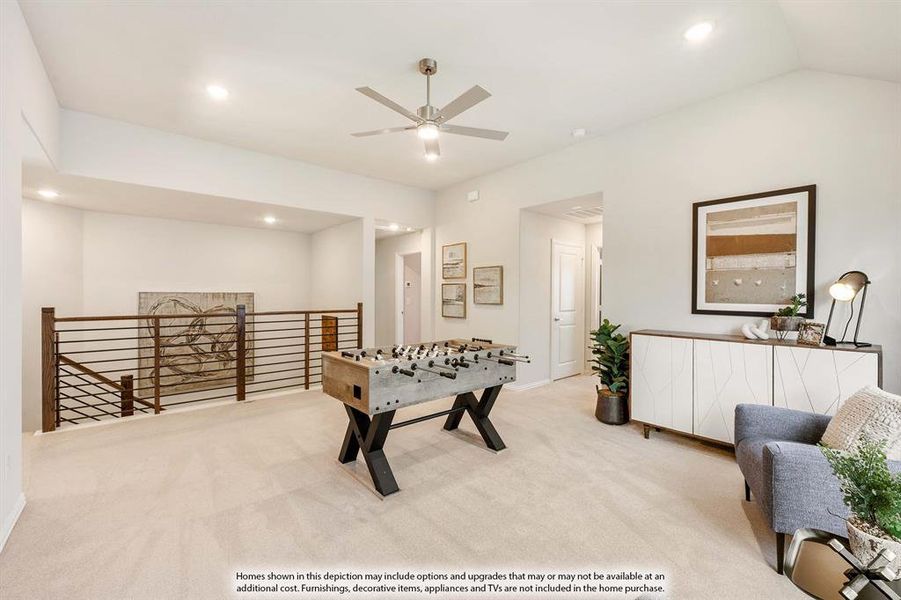 Furnished interior view inside a new home in Woodstone, Providence Village (Image 26).