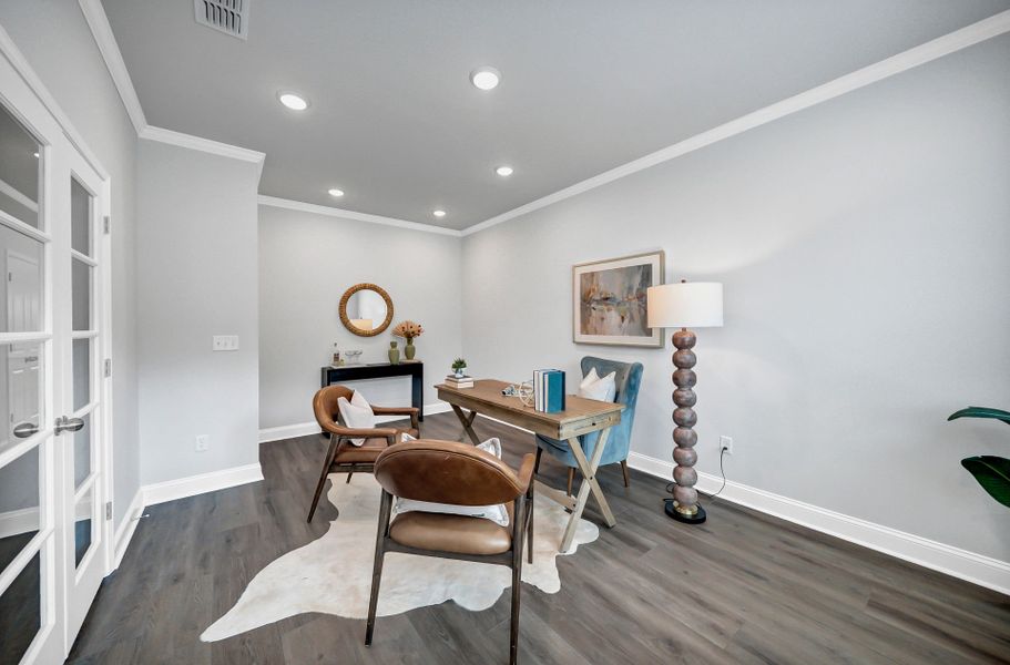 Furnished interior view inside a new home in Monroe Preserve, Chapin (Image 31).