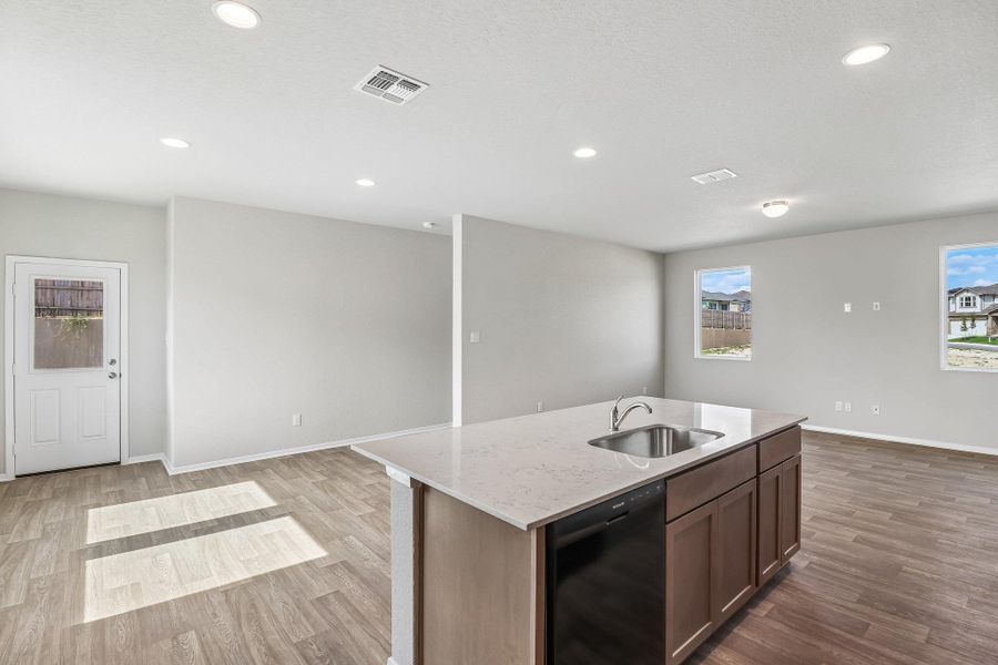 Furnished interior view inside a new home in Hunters Ranch, San Antonio (Image 7).