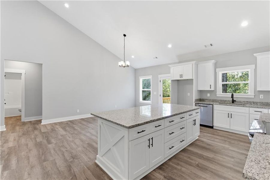 Furnished interior view inside a new home in , Dallas (Image 12).