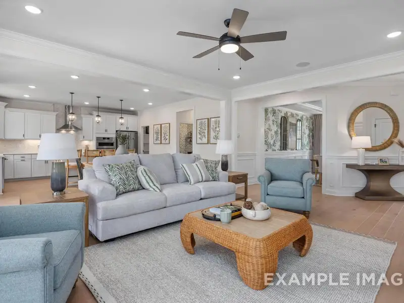 Furnished interior view inside a new home in Addison West, Holly Springs (Image 3). Furnished interior view inside a new home in Addison West, Holly Springs (Image 3).