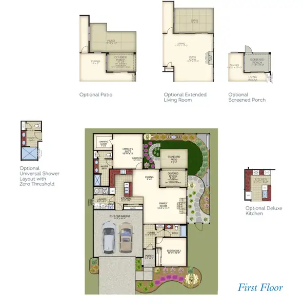 2D floor plan layout for the Capri IV by Epcon Communities in Courtyards by Carrell, Ocean Isle Beach, NC (Image 5). 2D floor plan layout for the Capri IV by Epcon Communities in Courtyards by Carrell, Ocean Isle Beach, NC (Image 5).