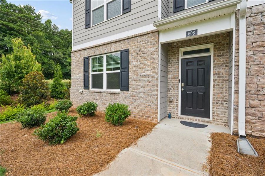 Exterior details and patio area of a home in , Lawrenceville (Image 27). Exterior details and patio area of a home in , Lawrenceville (Image 27).