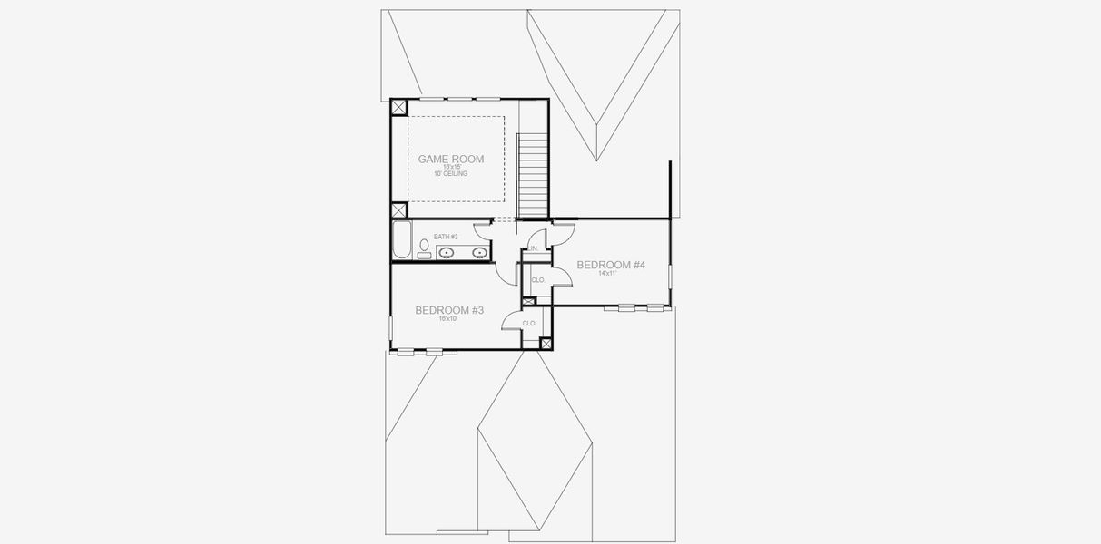 2D floor plan layout for the 2444W by Perry Homes in Lariat 45', Liberty Hill, TX (Image 3). 2D floor plan layout for the 2444W by Perry Homes in Lariat 45', Liberty Hill, TX (Image 3).