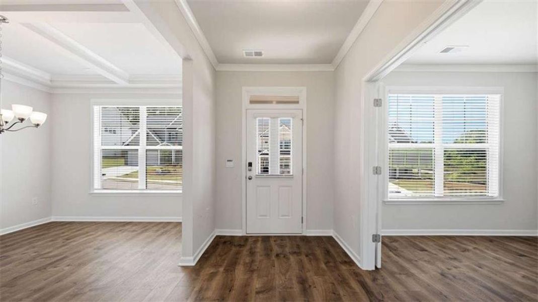 Spacious, unfurnished interior of a new home in The Gates at Pates Creek, Hampton (Image 32).