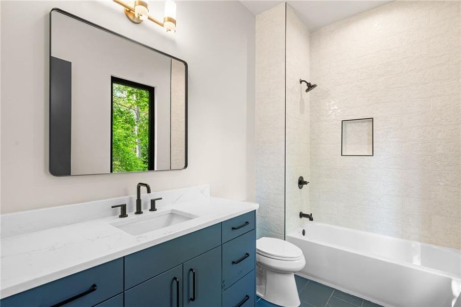 Furnished interior view inside a new home in , Atlanta (Image 43).