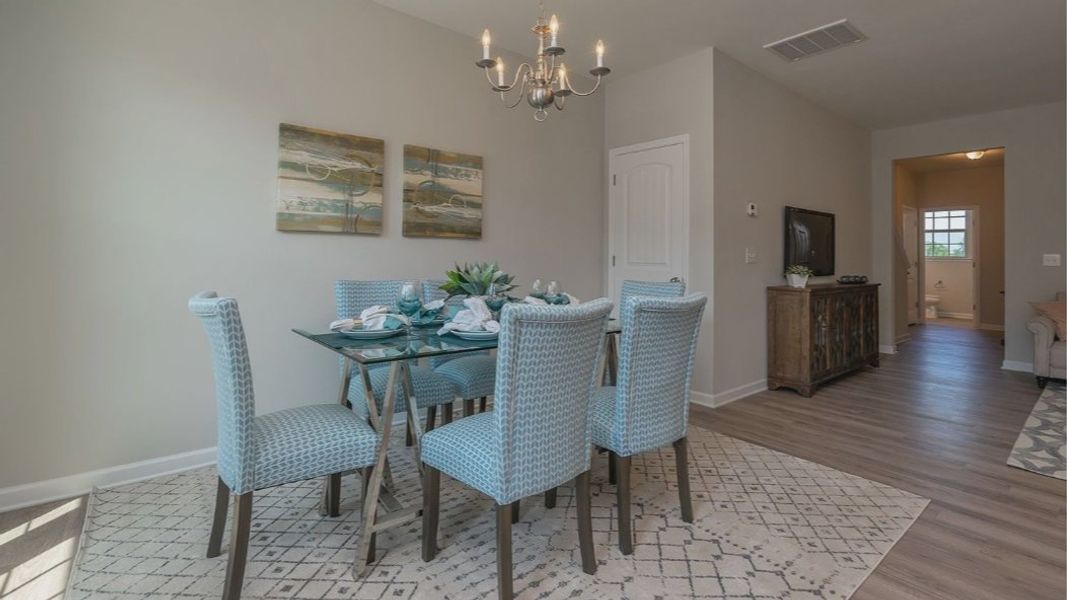 Furnished interior view inside a new home in Odell Park, Charlotte (Image 18).