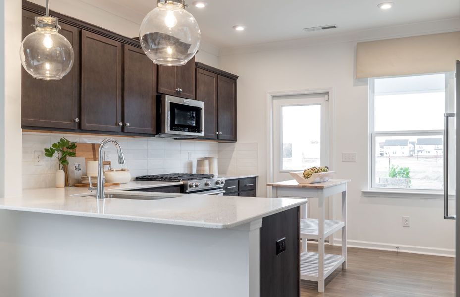 Furnished interior view inside a new home in Parkside Crossing, Charlotte (Image 22).