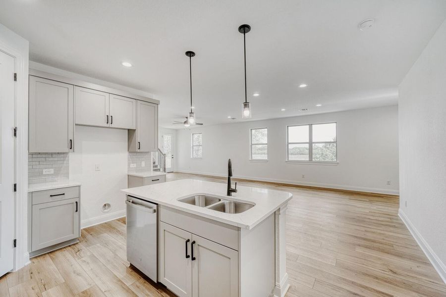 Furnished interior view inside a new home in , Buda (Image 8).