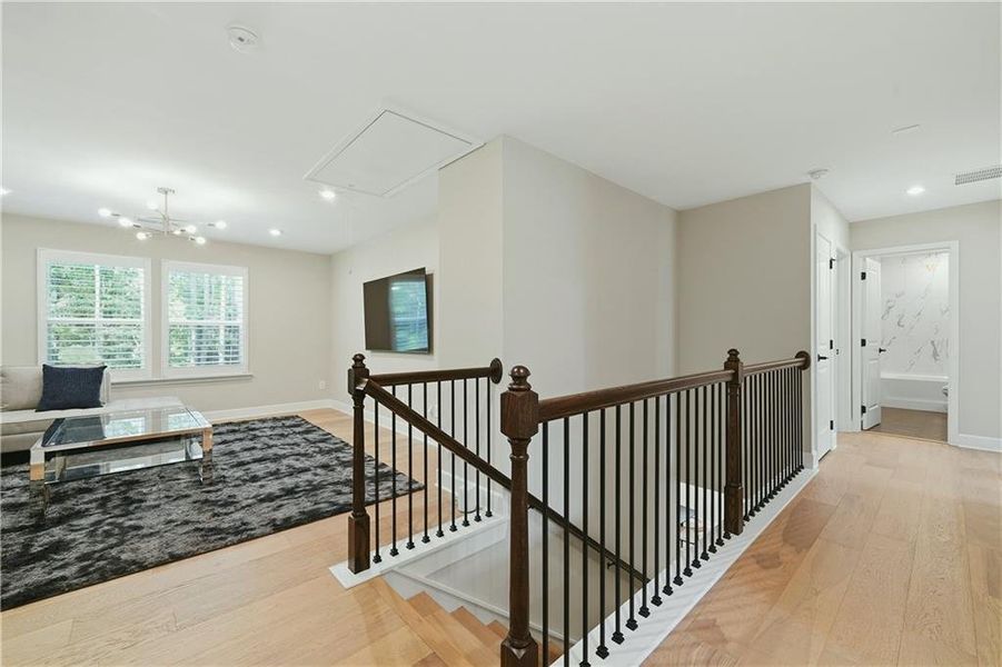 Furnished interior view inside a new home in , Atlanta (Image 32).