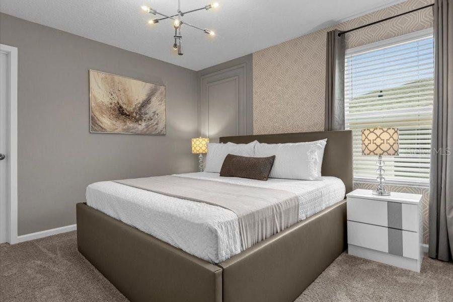 Furnished interior view inside a new home in , Kissimmee (Image 21).