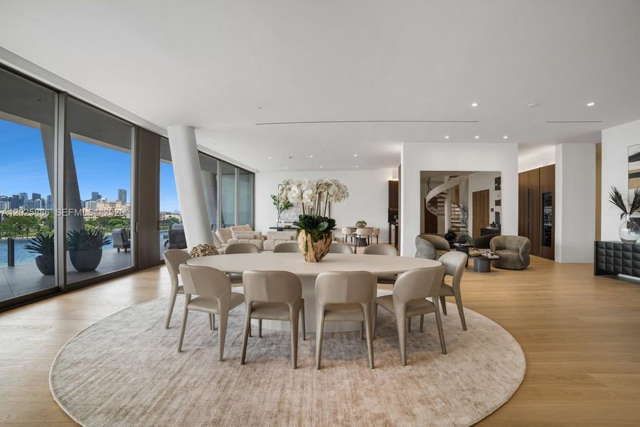 Furnished interior view inside a new home in , Miami (Image 6).