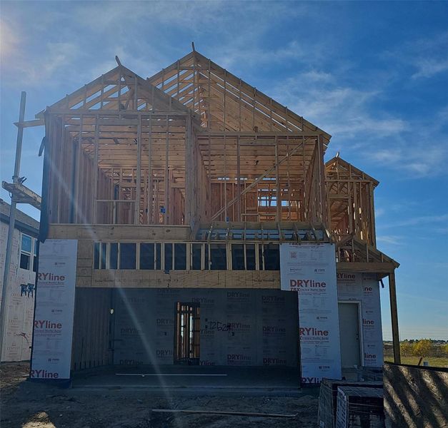 In-progress construction of a new home in Creekland Village at Bridgeland, Cypress, TX (Image 4).