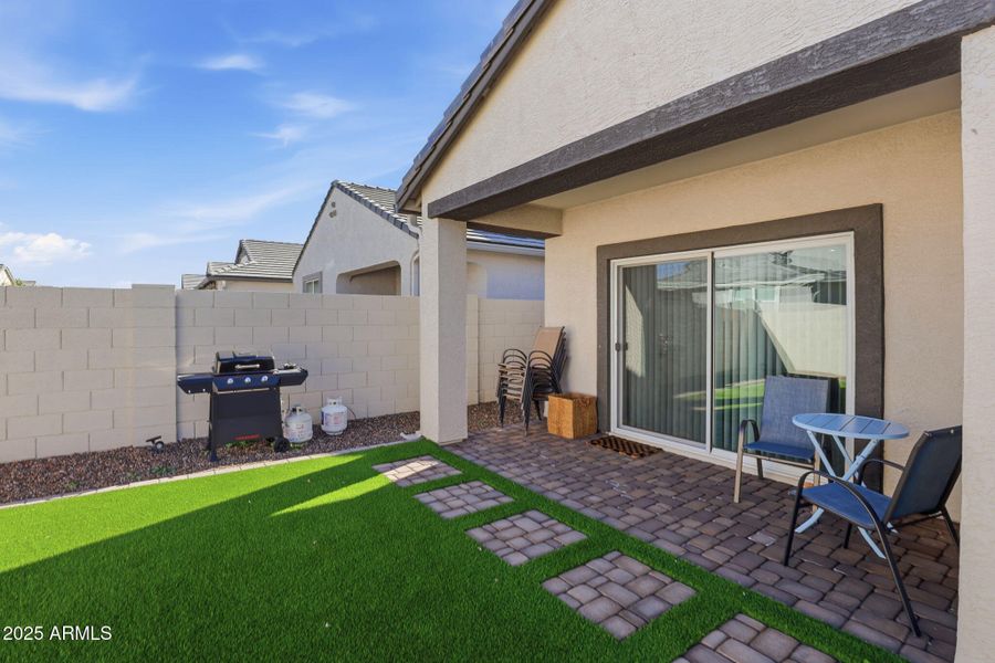 Paver porch and steps for easy access