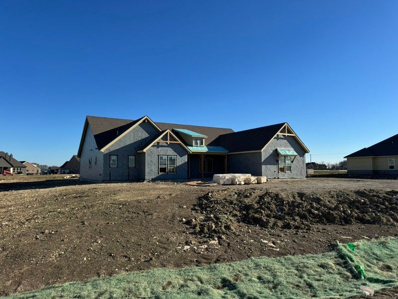 In-progress construction of a new home in Rocky Top, Krum, TX (Image 5).