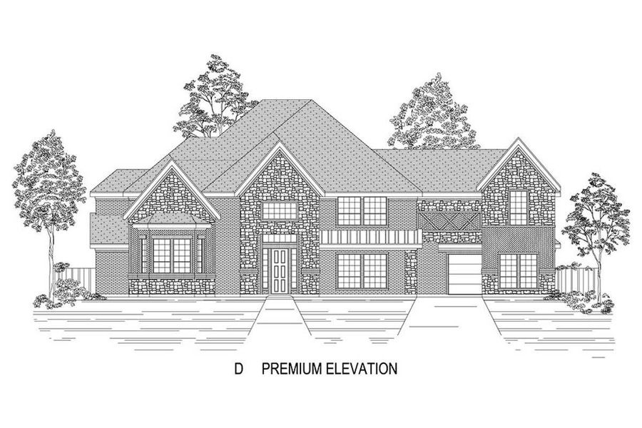 Representative rendering of the exterior for the Churchill PC by First Texas Homes (Image 6).
