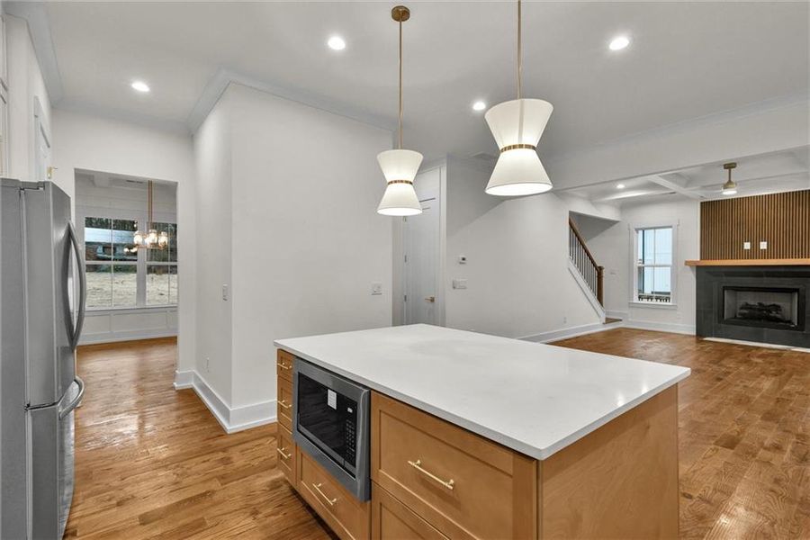 Furnished interior view inside a new home in , Atlanta (Image 6).