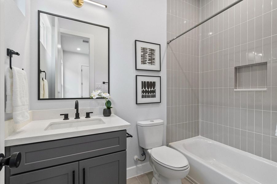 Furnished interior view inside a new home in , Houston (Image 11).