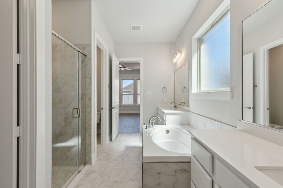 Furnished interior view inside a new home in Painted Tree Lakeside, McKinney (Image 11).