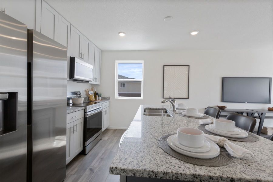 Furnished interior view inside a new home in Banning Lewis Ranch - New Homes Colorado Springs, Colorado Springs (Image 10).
