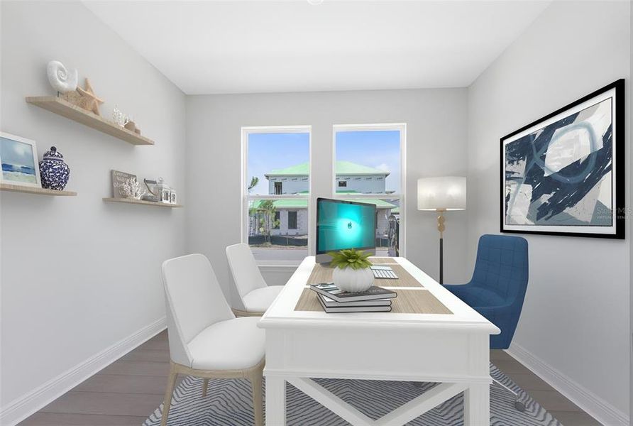 Virtually staged image.