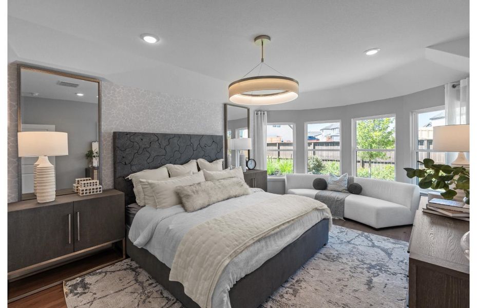 Furnished interior view inside a new home in Bison Ridge, San Antonio (Image 2).