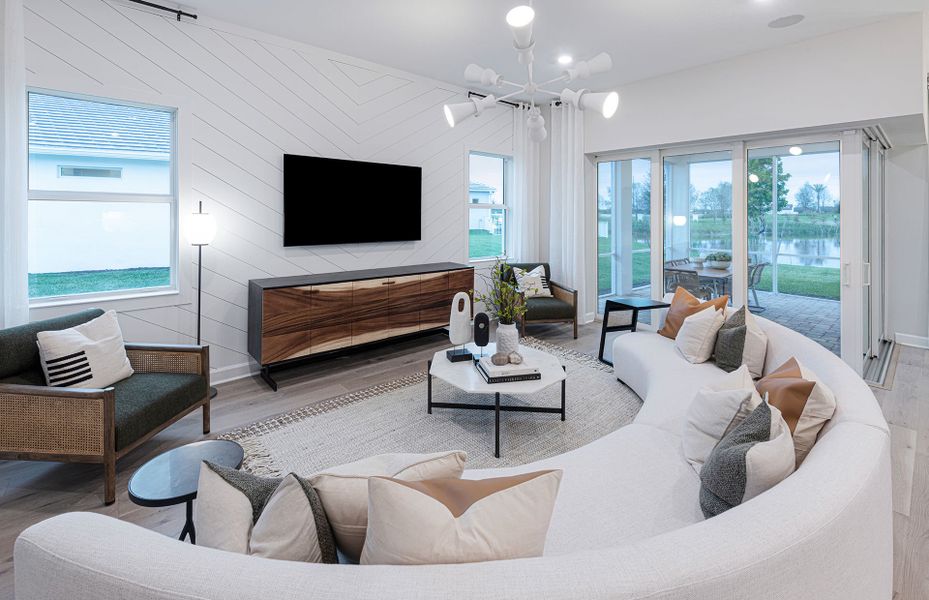 Representative furnished interior of a home built from the Mystique by Pulte Homes in Highpointe, Stuart (Image 3).