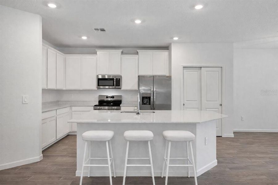 Furnished interior view inside a new home in , Dunnellon (Image 6).
